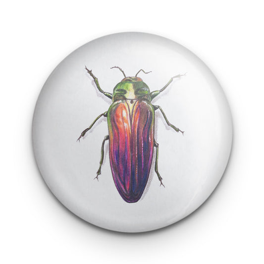 Rainbow Scarab Beetle Badge