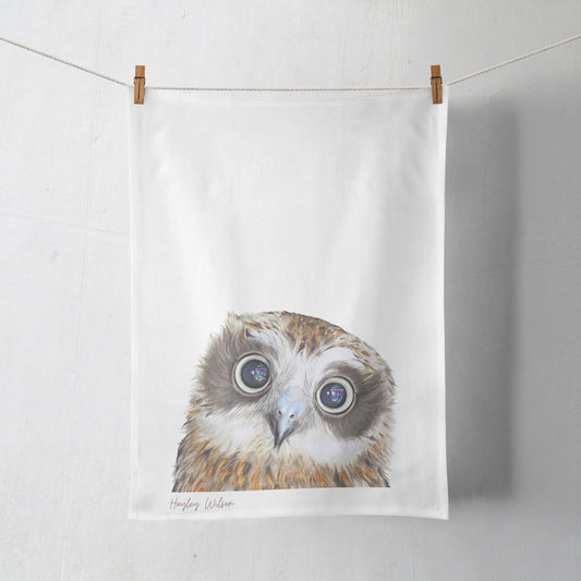 Boobook Owl Tea Towel