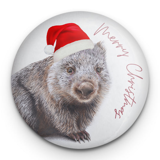 Christmas Wombat Magnet