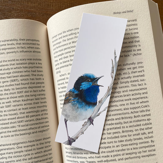 Blue Wren Bookmark