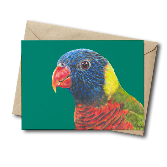 Rainbow Lorikeet Greeting Card