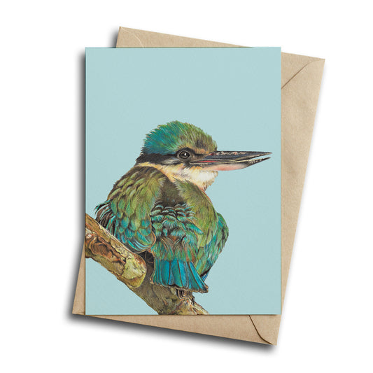 Sacred Kingfisher Greeting Card