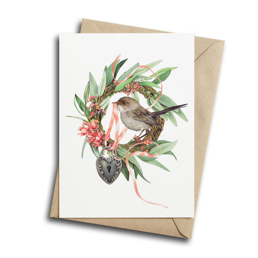 Superb Fairy Wren Greeting Card