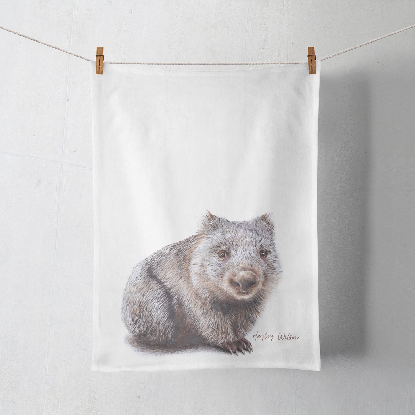 Wombat Tea Towel